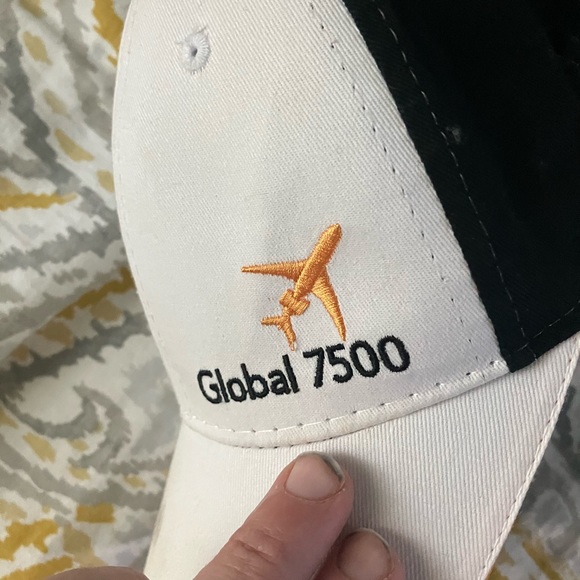 Bombardier global 7500 jets strapback flying mesh adjustable pilots hat osfa cap - Picture 13 of 13